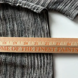 Free People Cardigan‎ Sweater Women S Grey Brown Space Dye Knit Cropped V-Neck thumbnail 10