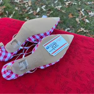 Wild Fable - Women's Lysandra Gingham Eyelet Kitten Heels - size 8 picnic summer thumbnail 9