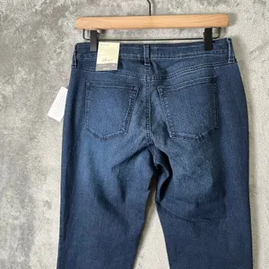 Style & Co Curvy Straight‎ Leg Jeans Low Rise 4L New Blue Cowboy Rodeo thumbnail 5