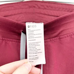 FIGS Technical Collection Womens Zamora Jogger‎ Nursing Scrub Pants Burgundy XL thumbnail 4