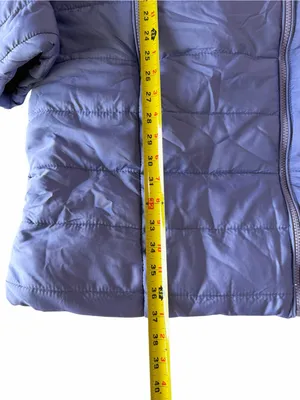 Women's Purple Hooded Winter Puffer Coat Size 3XL #260849 thumbnail 5