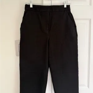 Boden Chino Pants Black High Rise Straight Leg Size 6 Pockets Workwear Office thumbnail 2