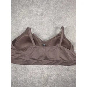 Torrid Lightly Lined Smooth Cross Front Bralette Size 3 Brown thumbnail 6