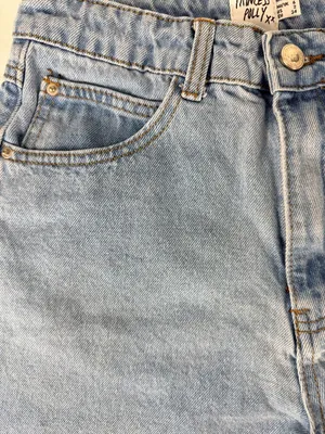 Princess Polly Womens Light Wash Denim High-Waisted Frayed Hem Shorts Size 2 thumbnail 12