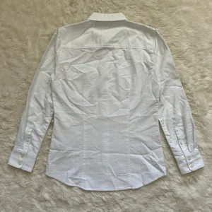 J. Crew Factory Top Petite Button-Up Oxford Shirt in Signature Fit White PXS NWT thumbnail 5