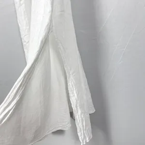 Terzo Millennio 100% Linen Maxi Dress Womens S Made in Italy Crochet Boho White thumbnail 9