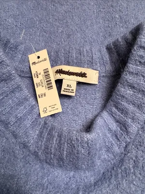 Madewell Crewneck Sweater wool alpaca blend Size XL ( See measurements) NWT thumbnail 4