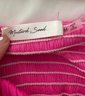 Mustard Seed Hot Pink Romper thumbnail 3