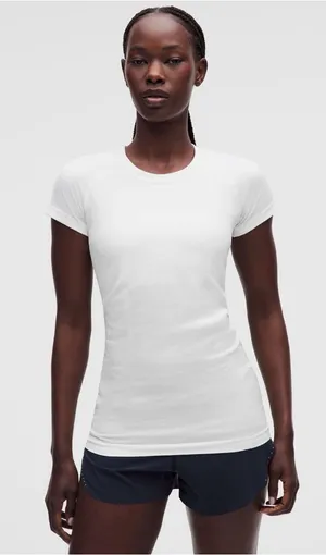 Lululemon Swiftly Tech 2.0 Short Sleeve Hip Length Tee in White thumbnail 1