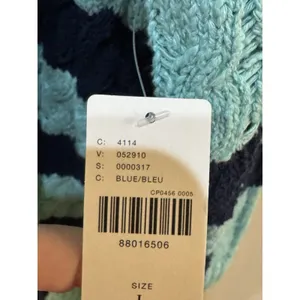 NWT Anthropologie Pilcro Cable Sweater Size Large Tunic Striped Linen Cotton thumbnail 8