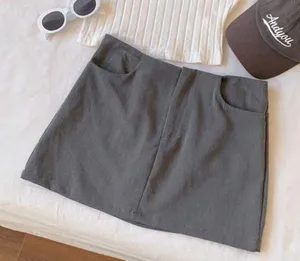 Dark Gray Mini Bodycon Business Attire Casual Going Out Skirt thumbnail 3