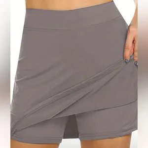 Soft Stretch Skort Navy Blue Women's Skirt Shorts Underneath 3X 18 thumbnail 2