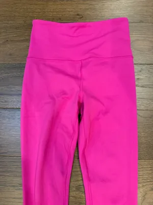 Athleta Pink Ultra High Rise Elation 7/8 Tight Leggings Hot Pink XXS - C11-519 thumbnail 2