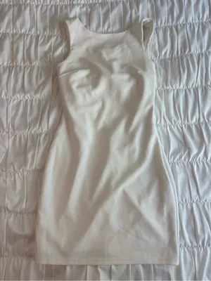 Lulu's White Sleeveless Dress With Criss-Cross Back thumbnail 2