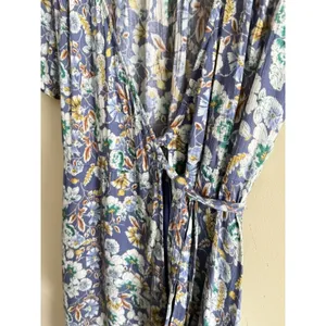 ASTR The Label Floral‎ Wrap Dress XS Hi-low True Wrap Short Sleeve Romantic thumbnail 4