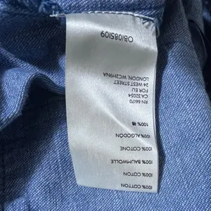 We The Free Denim Solid Camisole Blue Boho Snap Front Crop Top Size XS thumbnail 6