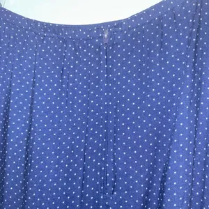 Samantha Lee Blue & White Polka Dot Maxi Skirt thumbnail 4