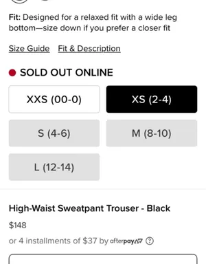 Alo yoga black sweatpant trousers thumbnail 3