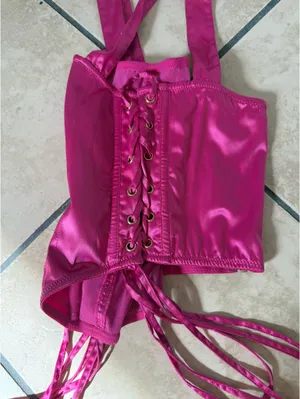 Urban Outfitters Corset Top Pink thumbnail 2