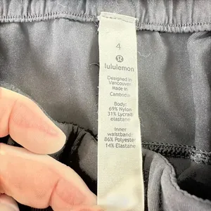 Lululemon On the Fly Pant 7/8‎ Luxtreme Black Drawstring Trousers LW5BPNS Size 4 thumbnail 7