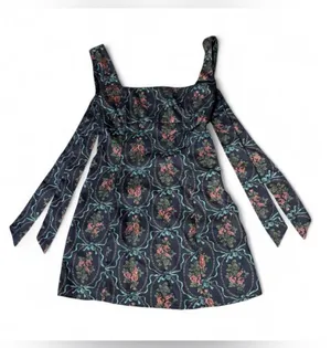Urban Outfitters Floral Print Dress Mini thumbnail 4