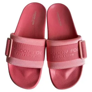 LONDON FOG COLLECTION Coral Pink Skyden Platform Slip On Slide Sandals, US7 thumbnail 1