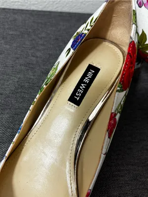 Nine West Ariella2 Floral Pointed Toe Kitten Heel Pumps 7.5 thumbnail 6