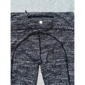 LULULEMON Women's Fit Physique Tight Pant‎ Jacquard Black White Mesh Gauge Sz 4 thumbnail 7