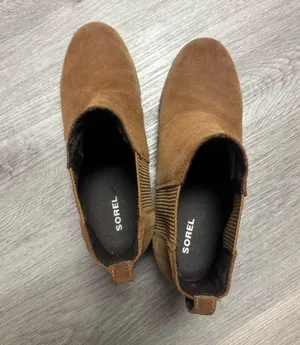 JOAN OF ARCTIC II WEDGE CHELSEA SNOW BOOT Size 10 color: COGNAC thumbnail 5