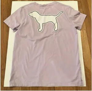 Pink Victoria Secret light purple t- shirt size small thumbnail 5
