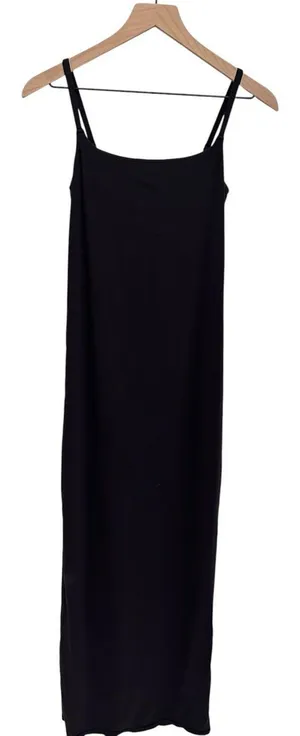 Skims Fits Everybody Maternity Long Slip Dress onyx Small New with tags thumbnail 1