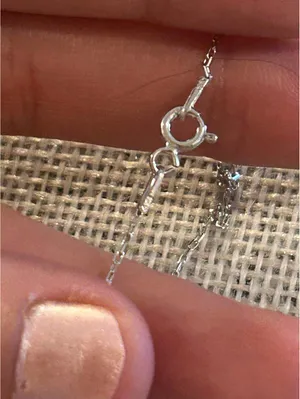 Lot a801 size 16 inch chain 1.5 pendant 925 sterling silver necklace pendant thumbnail 4