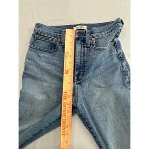 Madewell Skinny Flare Jeans High Rise Medium‎ Wash Blue Denim Size 27 thumbnail 6