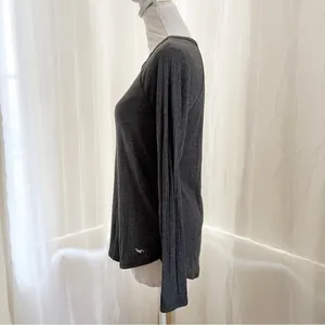 Hollister Long Sleeve Top Size‎ L Charcoal Grey Ribbed Must-Have Collection thumbnail 2