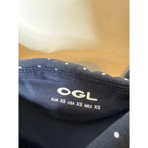 OGL Women Size XS Navy White Polka Dot Boatneck Ruched Bra Top Built-In Pads thumbnail 6