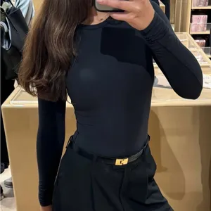 JLUXLABEL Black Essential Long Sleeve Tee thumbnail 1