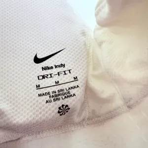Nike Pro Dri-Fit White Halter Padded Sports Bra Size Medium thumbnail 5