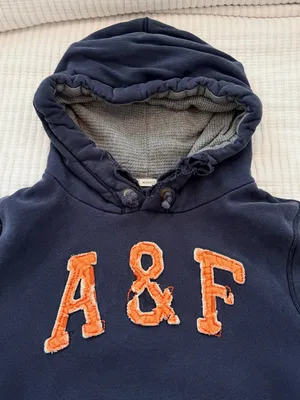 Abercrombie & Fitch Y2K Vintage Distressed Muscle Fit Hoodie Size Large thumbnail 7