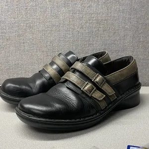 Naot‎ Celesta Loafer Womens Shoe 7 7.5 EU 38 Black Leather Cork Insole Comfort thumbnail 2