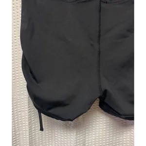 Full Send Womens Black Ruched Side Cinch High Waisted‎ Athletic Shorts Size Med thumbnail 2