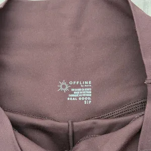 OFFLINE By Aerie Real Me Crossover Flowy Short in rich brown thumbnail 2