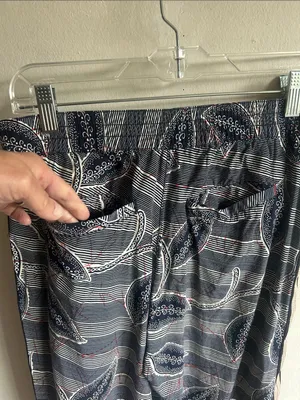 Anthropologie Heihei Lourinha Blue Jogger Pants Size Small thumbnail 13