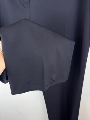 Lafayette 148 New York Black Virgin Wool Stretch Straight Leg Pants Size 14 thumbnail 7