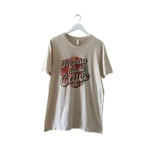 NWOT Canvas Graphic Tee Bohemian Festival Lagenlook Long SZ L thumbnail 2