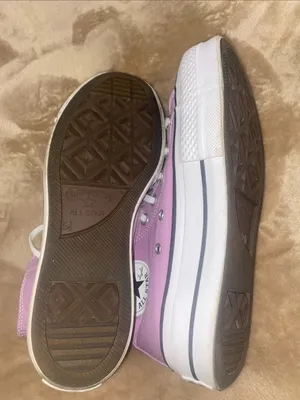 Converse All Star High-Top Athletic Sneakers in Light Purple and White thumbnail 5