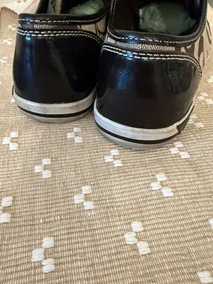 Coach Signature C Jacquard Patent Leather Low Top Sneakers Brown Khaki Size 7 thumbnail 9