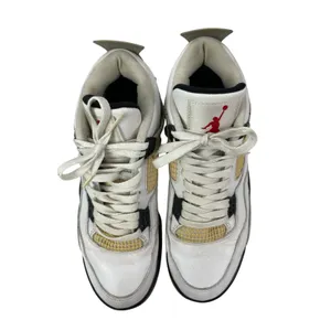 Nike Air Jordan 4 Retro Men's White Athletic Basketball Sneakers Shoes Size 9.5 thumbnail 3