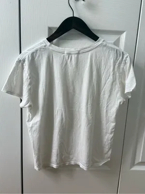 Perfectwhitetee Harley Cotton Boxy Crewneck Tee in White thumbnail 3