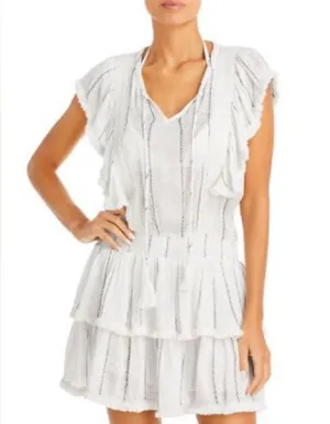 Surf Gypsy NWT Fringe Trim Ruffled Swim Cover Up - Large thumbnail 8