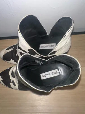 Steve Madden Cow Print Boots thumbnail 2